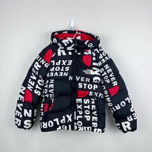 The North Face Boys' Printed Hyalite Reversible Down Jacket XS 6